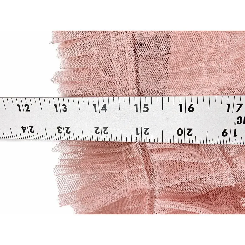 Nanette‎ Lepore Girls 5 Pink Tulle Ruffle Dress Coquette Princesscore Party Tutu